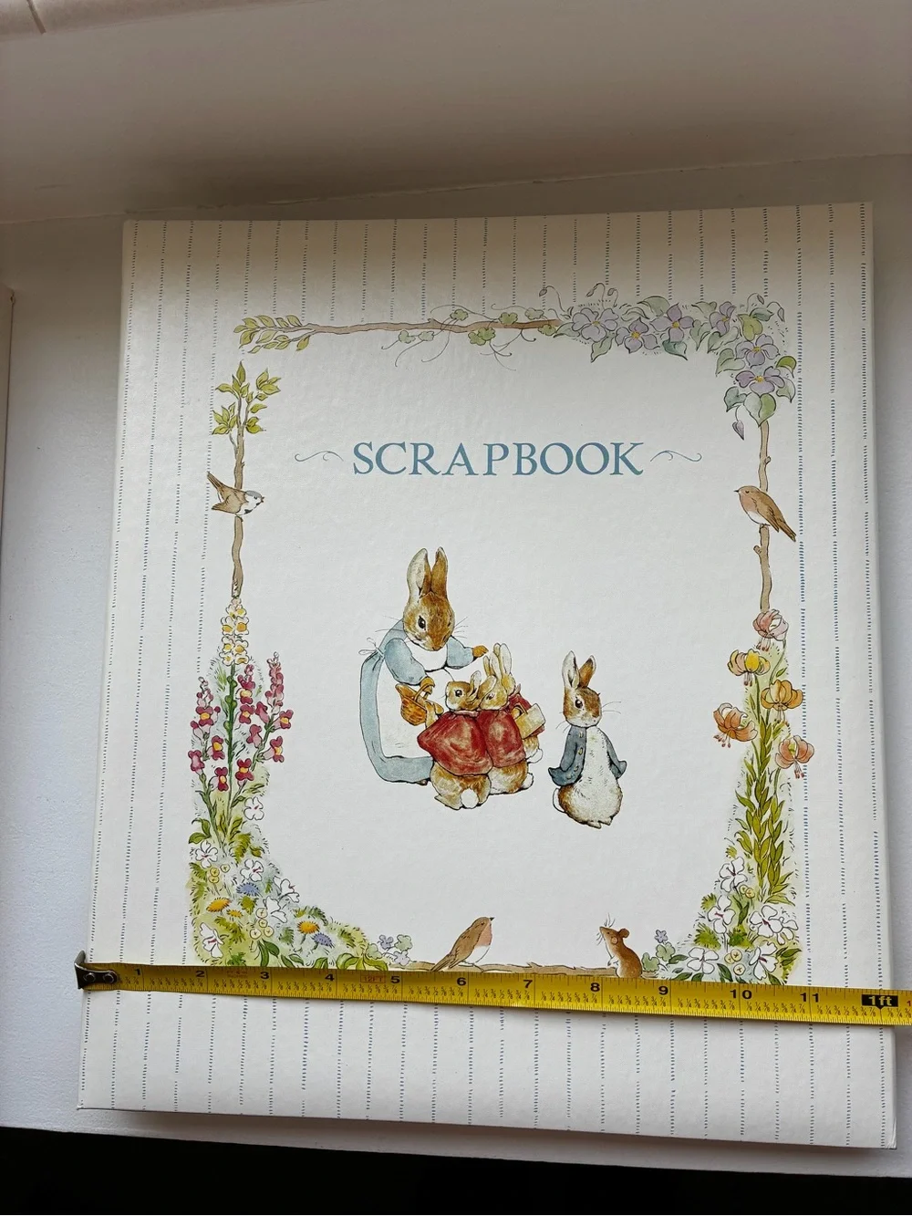 Large Peter Rabbit Scrapbook - White with Pastel Accents